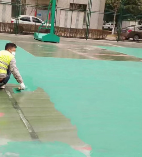 海西球场地面翻新